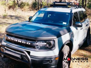 Ford Bronco Sport Flexible Solar Panel Kit - Complete Kit w/ Waterproof Controller + Hood Decal - 65W